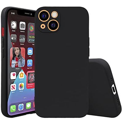 Veemzzz Carcasa para teléfono con Orificios de precisión esmerilada, Hecha de Material TPU, Antideslizante y Resistente a Las Huellas Dactilares, Ultrafina, Adecuada para iPhone 13