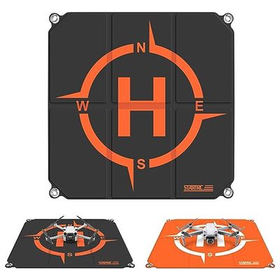 STARTRC Drone Landing Pad,50cm(19”) Portatile universale pieghevole veloce Helipad Tappeto di atterraggio per DJI Mini 4 pro/Mini 3 Pro/Mini 2 SE/DJI Mavic 3 / DJI Air 2S / Mavic Mini 2 / Mavic 2