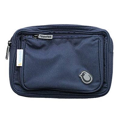 Hippychick Hipseat tillbehörsväska/resväska med 2 fickor, kan användas med den ryggbesparande Hippychick hipseat babybärselen, marinblå