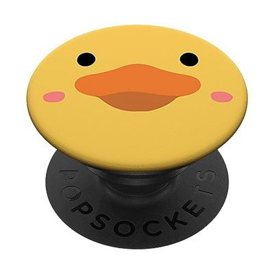 PopSockets Duck Face Funny Yellow Rubber Duck Cute Duck PopSockets Swappable PopGrip