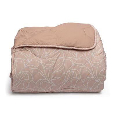 Foppapedretti Notte & Natura Trapunta letto singolo; Onda Pesca, rivestimento 100% cotone Percalle, Made in Italy