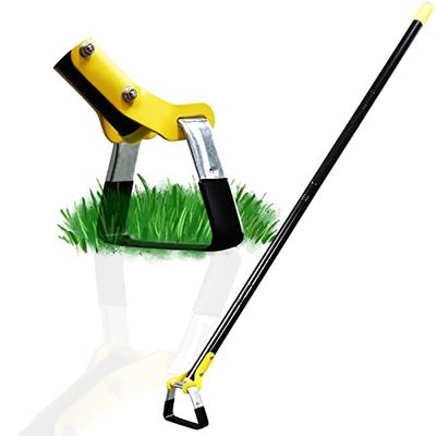 DonSail Hoe Garden Tool - Azadas de jardín para desmalezar, jardinería, Mango Largo, Resistente, Ajustable, 76 a 155 cm, Color Negro