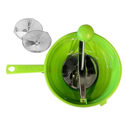 Fackelmann Passaverdure con due dischi Ø24 cm colore verde