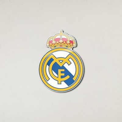 Licensed Décor officiellt licensierad Real Madrid CF-platta (40 x 54,9 cm) 4 mm akrylglas