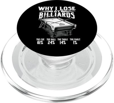 Billar Divertido Por qué pierdo en Snooker Billar Jugador de PopSockets PopGrip para MagSafe