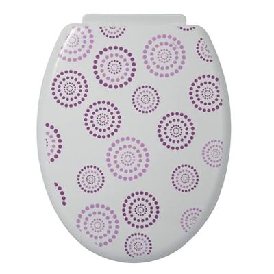 MSV Asiento W.C. 'Dots', Morado, 47x36.5x3.5 cm, 103 Unidades