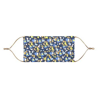 CODELLO Dames mond- en neusbescherming | gezichtsmasker | mond- en neusmasker | mondbescherming | cover up | met camouflagemotief van puur katoen in blauw