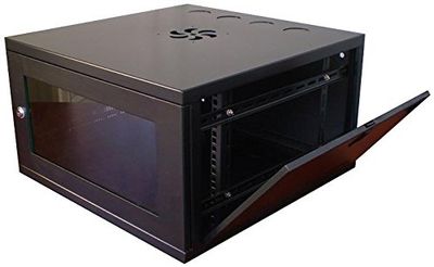 PULSE WRC450-6U 6U Armoire Murale en Acier Noir 48,3 cm