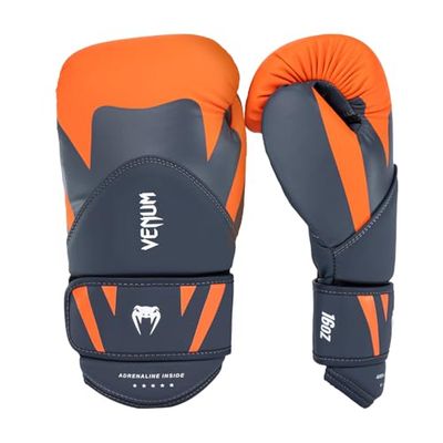 Venum Challenger 4.0 Bokshandschoenen, oranje en marineblauw