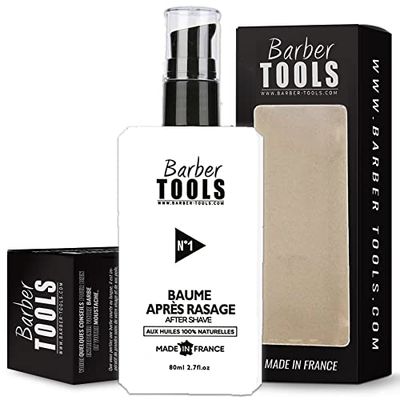 ✮ BARBER TOOLS ✮ Dopo barba balsamo 80ml - Per la cura e la cura della pelle - MADE IN FRANCE