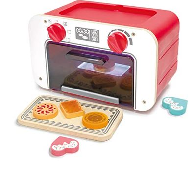 Hape - Forno biscotti magici | Giocattolo interattivo con suoni, luci e timer, biscotti cambia-colore e piastra per gioco di ruolo dai 3 anni su