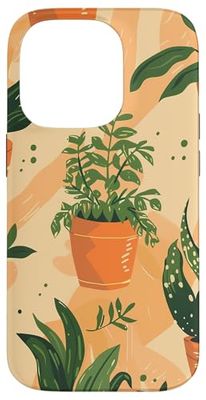 Potted Plants Floral Case for iPhone 14 Pro