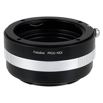 Fotodiox Lens Mount Adapter w/Aberture Dial, Pentax K Lens to Sony NEX E-Mount Mirrorless Camera, por exemplo, Sony Alpha a7 & NEX-7