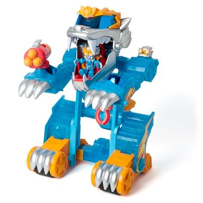 SUPERTHINGS Wild Tigerbot Kazoom Energy – Transformable Tiger Robot. Robot transforms into a vehicle. Includes 1 exclusive Wild Kid and 1 exclusive Wild SuperThing