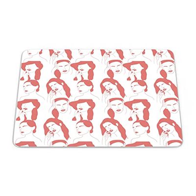 Bonamaison, Tapis de Souris Rectangle Imprimé Numériquement, Fond Antidérapant, pour Bureau et Maison, Taille: 22x18cm