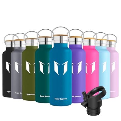 Super Sparrow Borraccia Bambini, Bottiglia Termica Senza Perdite - 620ml, Senza BPA Borracce, per Scuola, Sport, Campeggio, Yoga, Palestra, Ciclismo
