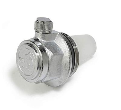 Giacomini R200 - Automatic Radiator Bleeder Chrome/Chrome R200 1" Right