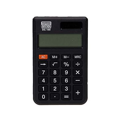 Tiptop Office Spirit TTO Calculatrice de Poche 12 Chiffres DG-100 Noir