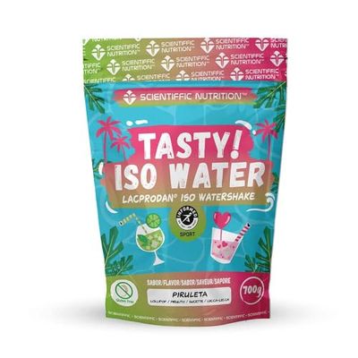 Scientiffic Nutrition | Tasty! ISO Water 700g | Proteína de Suero Aislada al 90% | Sin Gluten | Apto para Intolerantes a Lactosa | Sabor Piruleta