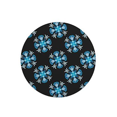 Questo Casa, Ronde digitaal bedrukte muismat, antislip onderkant, voor kantoor en thuis, diameter: 22 cm