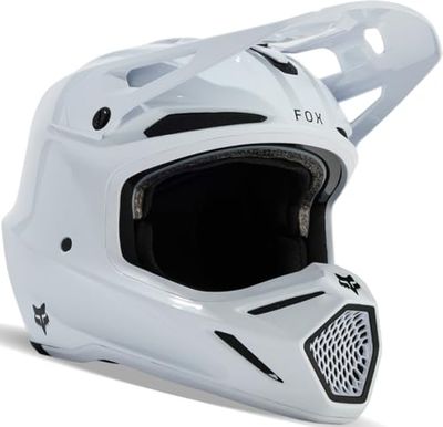 Fox Racing Helmet Fox V3 RS Carbon Solid White S, Unisex T-tröja Vuxen