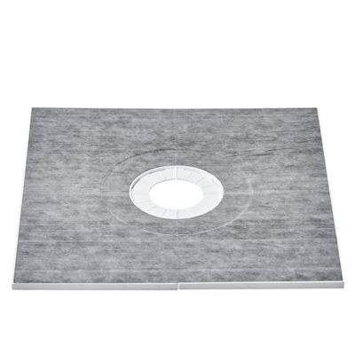 VEVOR Kit de Bordure de Douche 91,4 x 91,4 cm avec Drain Central 16,3 cm, Kits d'installation de Douche EPS légers avec 2 Chiffons imperméables, bâtons de Pente pour bac de Douche pour Salle de Bain
