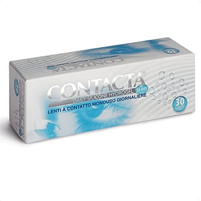 Contacta, Daily Silicone Hydrogel 30, Lenti a Contatto Giornaliere per Miopia, Lenti a Contatto con Silicone Hydrogel Traspiranti e Facili da Applicare, Diottrie -5,50, Confezione da 30 Lenti Monouso