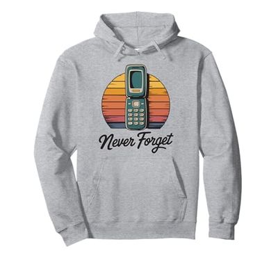 Classic Flip Phone Vintage Cellulare Cellulare Felpa con Cappuccio