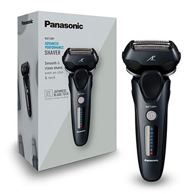 Panasonic - Personalcare ES-LT68-K803 | Rasoir, 3 lames, Wet & Dry, 1 accessoire, 50 min d'autonomie, 1 heure de charge, Moteur linéaire et capteur de barbe, Noir