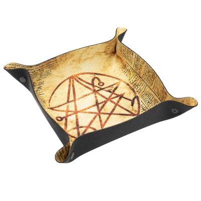 Plateau à dés - Dice Tray pour Jeux de société et RPG - Cthulhu: Death May Die, Arkham, Galakta: Demeure de la Folie - Cultiste de Cthulhu