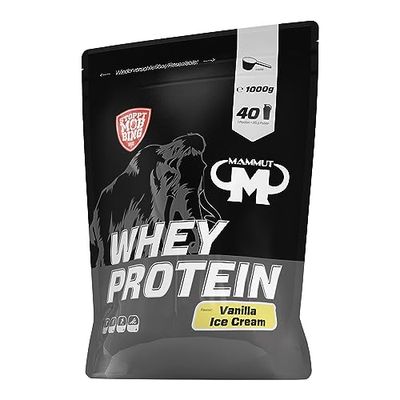 Mammut Nutrition Whey Protein, Crème glacée à la vanille, petit-lait, protéines, shake de protéines, 1000 g