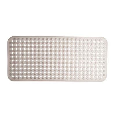 TranquilBeauty Tappetino da bagno antiscivolo | 88x40cm Grigio, fori a diamante, con ventose | lavabile in lavatrice, senza lattice. Tappetino per vasca da bagno. Ideale per anziani e bambini