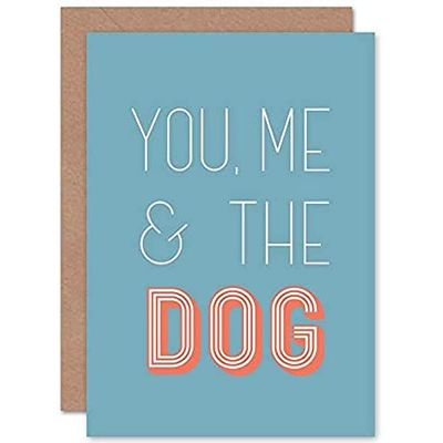 Wee Blue Coo You Me The Dog Sealed Greeting Card Plus Envelope Blank inside