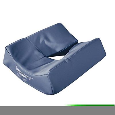 Master Massage Ergonomic Dream - Testiera per lettino da massaggio, in memory foam, con chiusura in velcro, colore: Blu