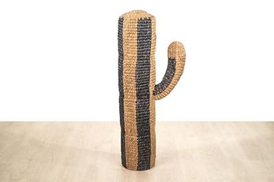 CACTUS FIBRA NATURAL NEGRO/NATURAL