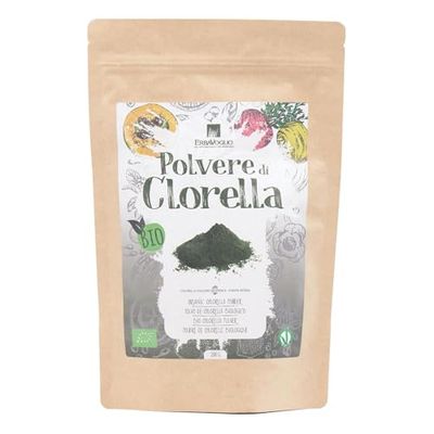 Erbavoglio Polvere di Clorella Bio - 200 g - Alimento biologico - Detossificante naturale, ideale per purificare l’organismo e supportare l’energia.