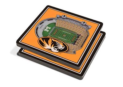 YouTheFan NCAA Missouri Tigers 3D StadiumView Onderzetters - Faurot Field in Memorial Stadium
