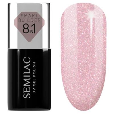 Semilac Smart Builder 805 Glitter Dirty Nude Rose 7 ml