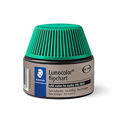 Staedtler 488 56-5 Lumocolor flipchart marker refill station for 356/356 B, 15-20x refill, green