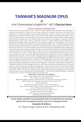 TANWAR’S MAGNUM OPUS of A to Z Examination's English Kit 7- 4/7 : Classical Ideas