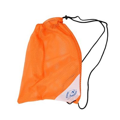 Flipper SwimSafe 1000 – flytande påse i apelsin, luft- och fuktgenomsläpplig, ca 49 x 39 cm stor, ultralätt nätpåse för transport av badsaker och simredskap