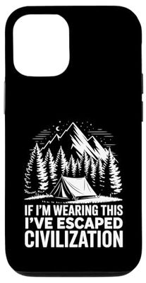 Funny Camper Humor Camping Campfire Tent for Men Case for iPhone 12/12 Pro