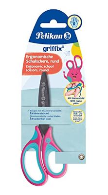 Griffix - Forbici arrotondate, colore: Rosa
