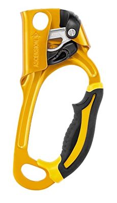 Petzl ASCENSION touwklem voor rechterhand, type B, geel/zwart
