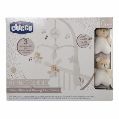 chicco Dou Dou 0009714000000 mobilbjörn och kanin beige