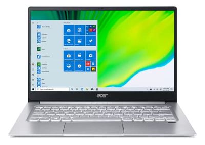 Acer Swift 3 SF314 – 59 – 56W5 ultracienki notebook 14 cali FHD IPS, laptop (Intel Core i5 – 1135G7, RAM 8 GB, SSD 512 GB, Intel Iris Xe Graphics, Windows 10) klawiatura ERTY (Franty) francuski), szary