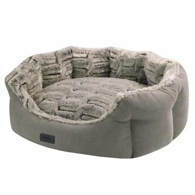 Nobby Lit Confortable Ovale CACHO Marron Clair 86 x 70 x 24 cm