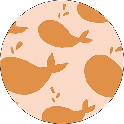 Bonateks, Ronde digitaal bedrukte muismat, antislip onderkant, voor kantoor en thuis, diameter: 22 cm