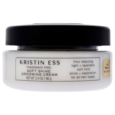 Fragrance Free Soft Shine Grooming Cream by Kristin Ess for Unisex - 3.4 oz Cream