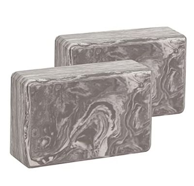 EXERZ Yoga Blokken 2 stks Gym Bricks Hoge dichtheid EVA Foam -Comfortabele Fitness Yoga Bakstenen, Anti-Lip, Lichtgewicht en Reisvriendelijke Pilates Praktijk